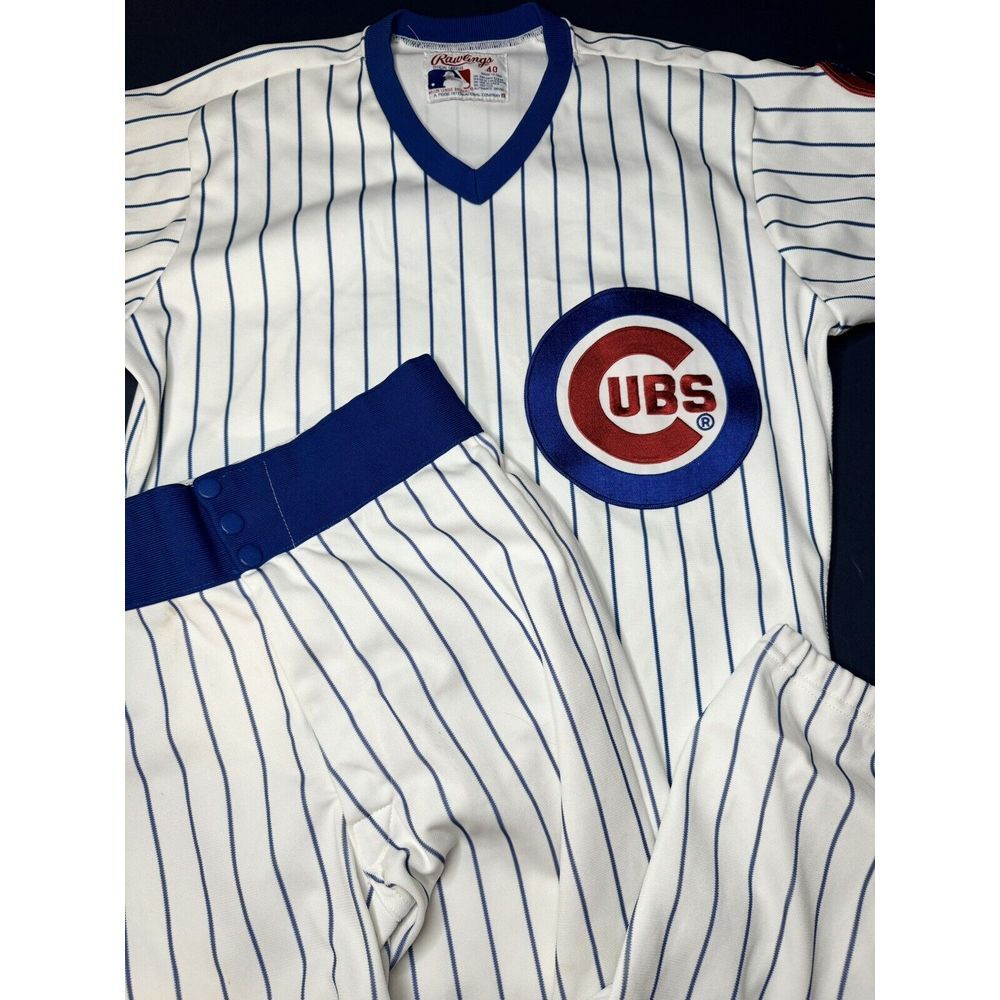 Ryne Sandberg Chicago Cubs Vintage Rawlings Jersey & Pants Uniform 1980's
